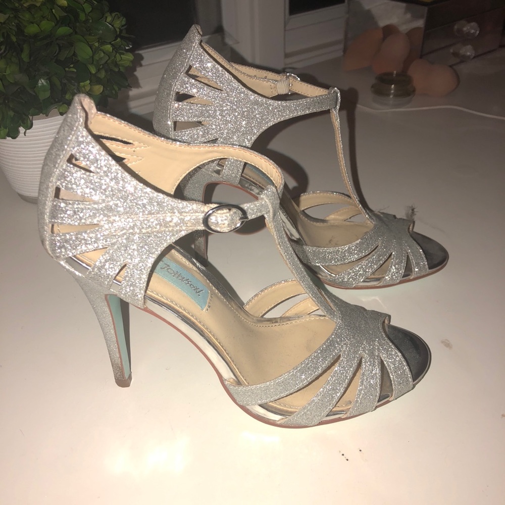 Blue By Betsy Heels (WORN ONCE)